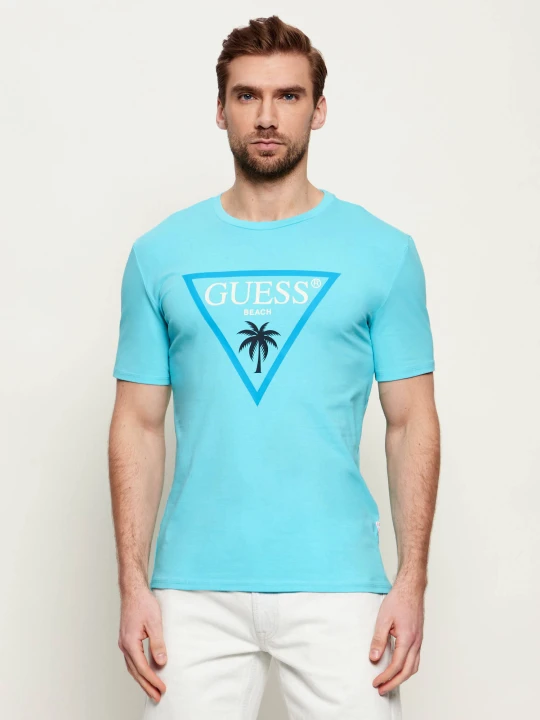 Zdjęcie produktu Guess Underwear T-shirt | Slim Fit niebieski