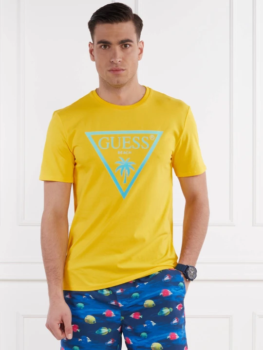 Zdjęcie produktu Guess Underwear T-shirt | Slim Fit | stretch żółty