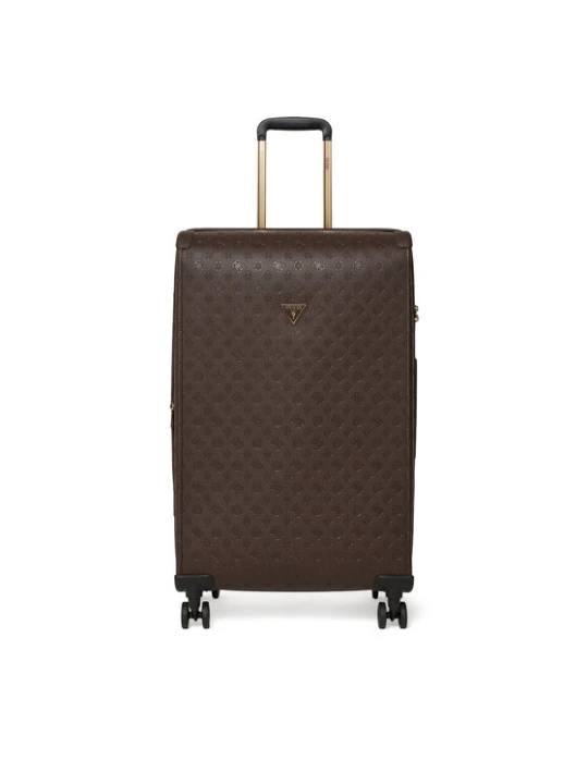 Zdjęcie produktu Guess Walizka duża Lenwood Travel TWDP21 02988 Beżowy ciemny