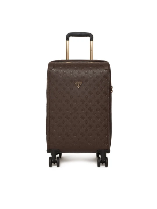 Zdjęcie produktu Guess Walizka kabinowa Lenwood Travel TWDP21 02983 Brązowy ciemny