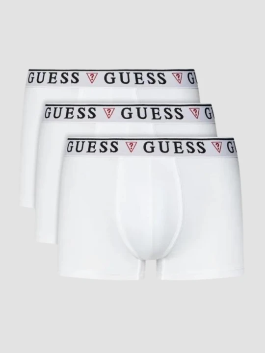 Zdjęcie produktu GUESS Zestaw białej męskiej bielizny bokserki 3 Pack, Rozmiar XXL