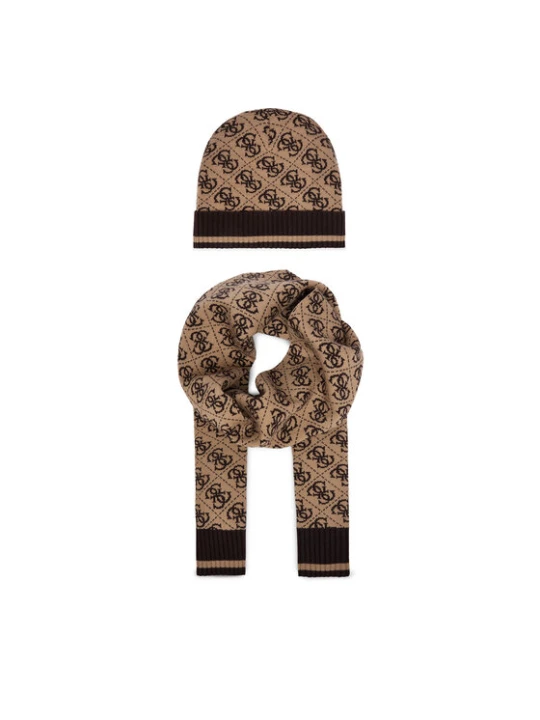 Zdjęcie produktu Guess Zestaw Szalik i Czapka GFBOXM P6102 Beżowy