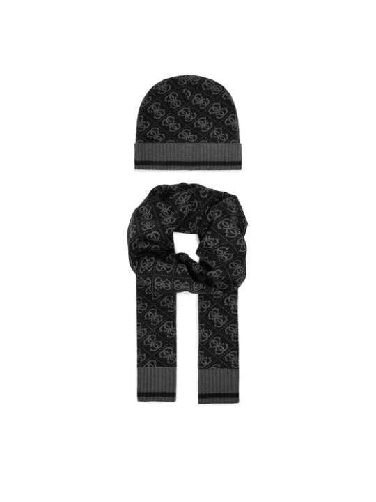 Zdjęcie produktu Guess Zestaw Szalik i Czapka GFBOXM P6102 Czarny