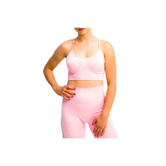 Zdjęcie produktu GymHero California Cute Bra BRA-MILKSHAKE, Damskie, Różowe, biustonosze sportowe, poliamid, rozmiar: L