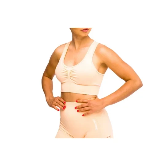 Zdjęcie produktu GymHero California Cute Bra BRA-PEACH, Damskie, Pomarańczowe, biustonosze sportowe, poliamid, rozmiar: M