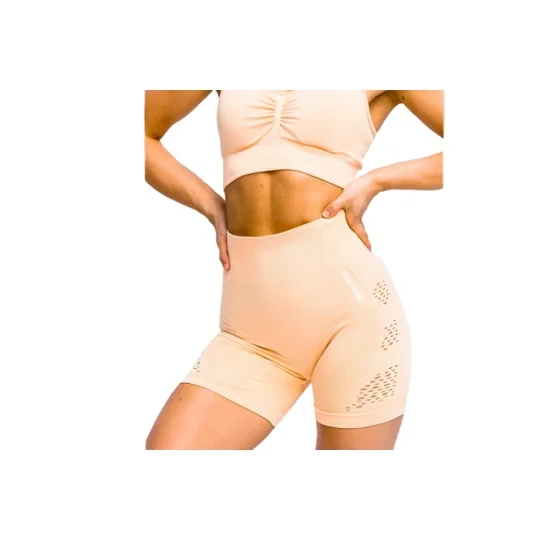 Zdjęcie produktu GymHero California Cute Shorts PEACH, Damskie, Pomarańczowe, spodenki, poliamid, rozmiar: L