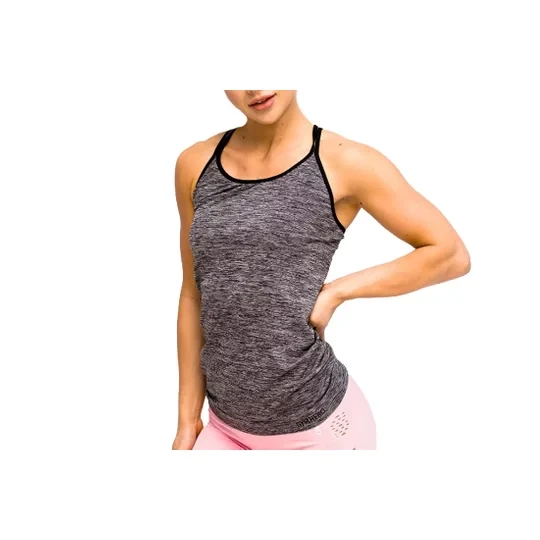 Zdjęcie produktu GymHero L.A Classic Basic Tee BLACK-TEE, Damskie, Szare, t-shirty, poliamid, rozmiar: L