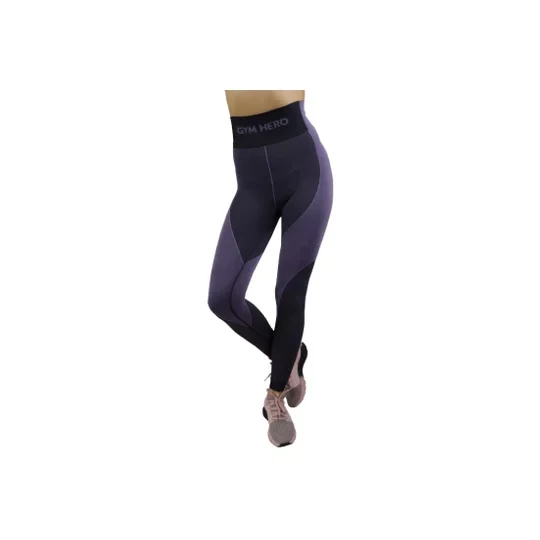 Zdjęcie produktu GymHero Leggins HEATHER, Damskie, Fioletowe, leginsy, poliamid, rozmiar: S