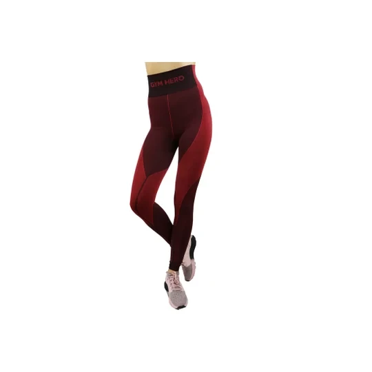 Zdjęcie produktu GymHero Leggins RUSTY, Damskie, Bordowe, leginsy, poliamid, rozmiar: S