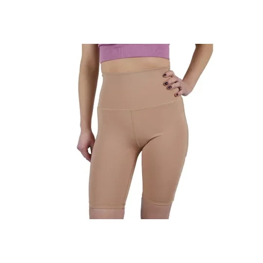 Zdjęcie produktu GymHero Shorts SHORTS-NUDE, Damskie, Beżowe, spodenki, poliester, rozmiar: L