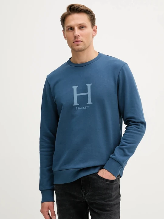 Zdjęcie produktu Hackett London bluza bawełniana niebieski