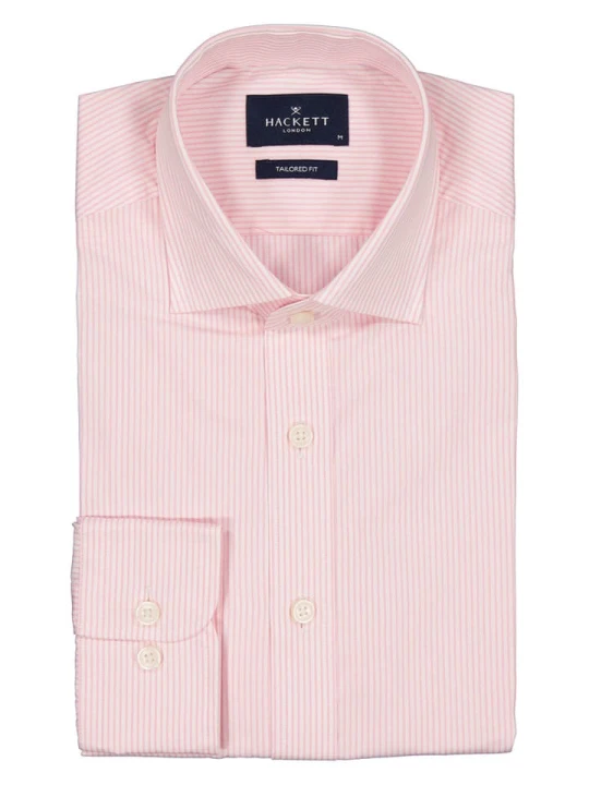 Zdjęcie produktu Hackett London Koszula - Tailored fit - w kolorze biało-jasnoróżowym rozmiar: XL