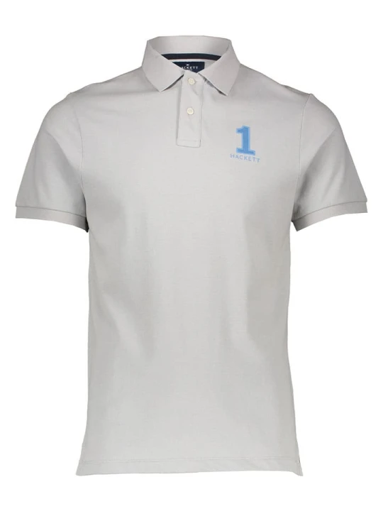 Zdjęcie produktu Hackett London Koszulka polo w kolorze jasnoszarym rozmiar: M