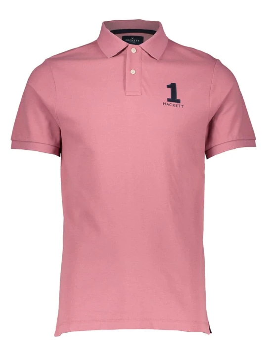 Zdjęcie produktu Hackett London Koszulka polo w kolorze szaroróżowym rozmiar: L