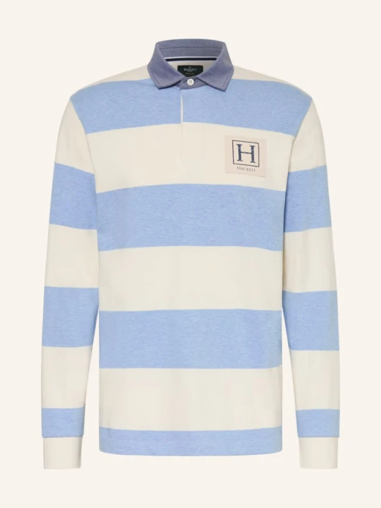 Zdjęcie produktu Hackett London Koszulka Polo Z Dzianiny Z Mieszanki Materiałów blau