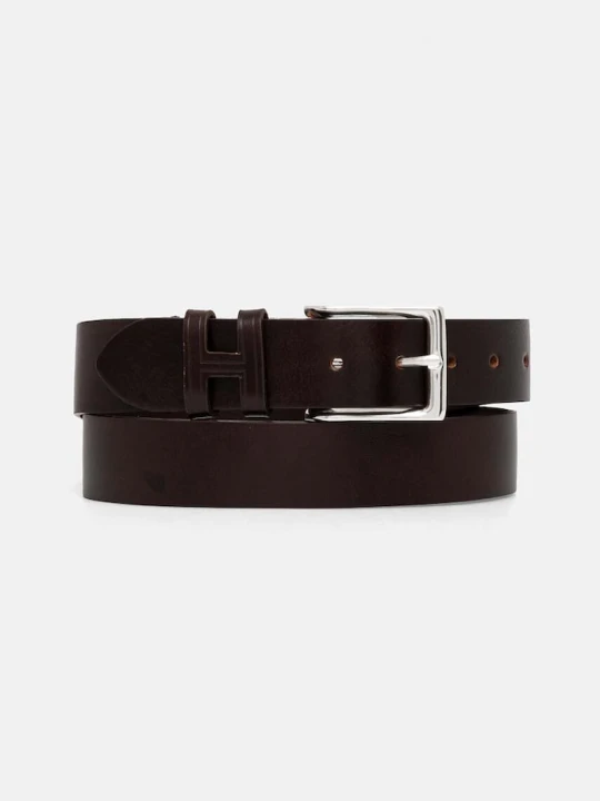 Zdjęcie produktu Hackett London pasek skórzany brązowy