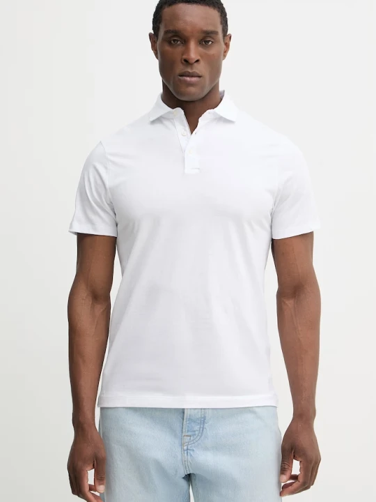 Zdjęcie produktu Hackett London polo bawełniane biały