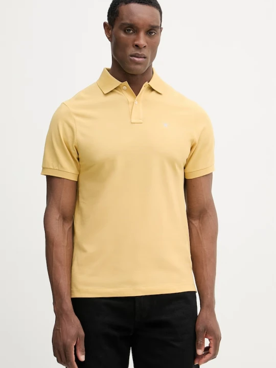 Zdjęcie produktu Hackett London polo bawełniane żółty