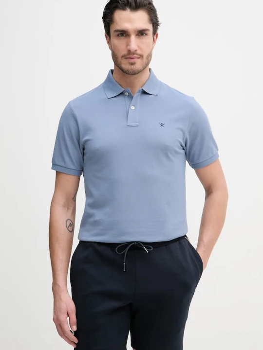 Zdjęcie produktu Hackett London polo bawełniane niebieski