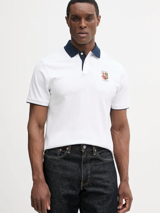 Zdjęcie produktu Hackett London polo bawełniane biały