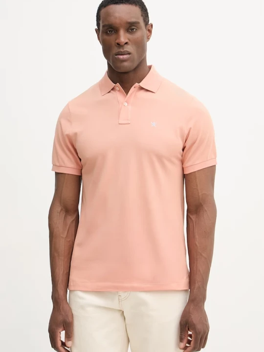 Zdjęcie produktu Hackett London polo bawełniane pomarańczowy