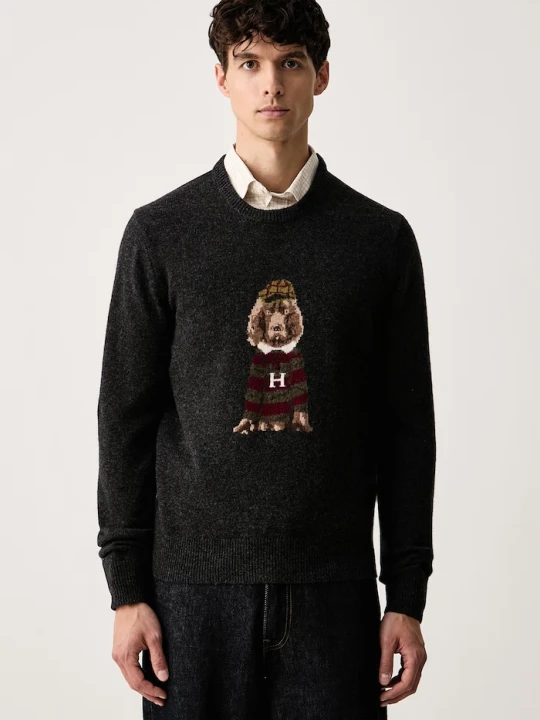 Zdjęcie produktu Hackett London sweter damski wełniany szary