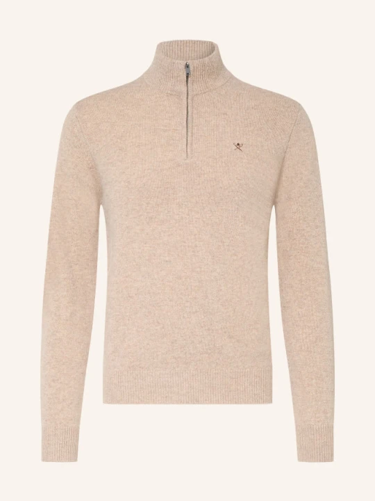 Zdjęcie produktu Hackett London Sweter Typu Troyer beige JASNOBRĄZOWY