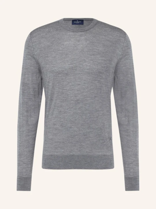 Zdjęcie produktu Hackett London Sweter Z Wełny Merynosowej grau SZARY