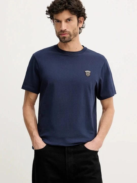 Zdjęcie produktu Hackett London t-shirt bawełniany granatowy