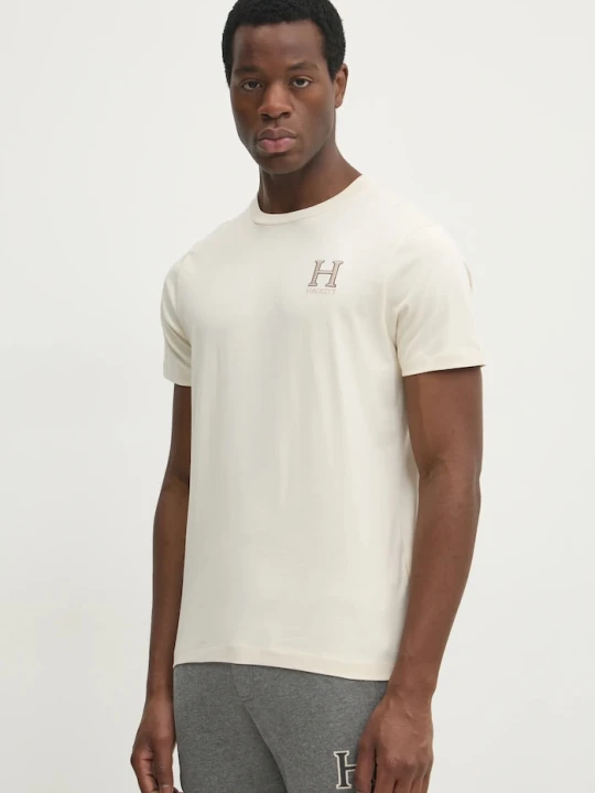 Zdjęcie produktu Hackett London t-shirt bawełniany beżowy