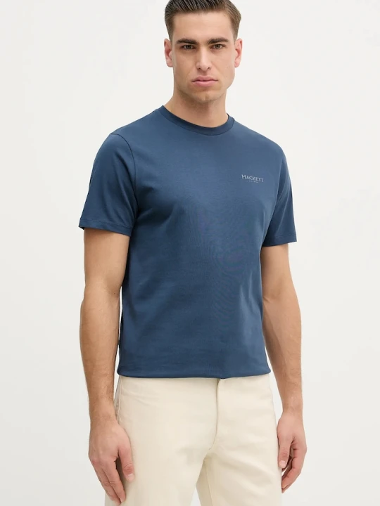 Zdjęcie produktu Hackett London t-shirt bawełniany niebieski
