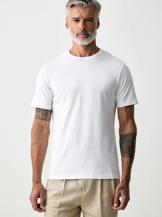 Zdjęcie produktu Hackett London T-shirt męski bawełniany biały