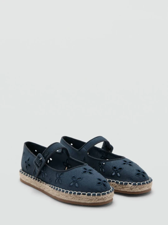 Zdjęcie produktu Haftowane espadryle niebieski - Dzieci - - MANGO KIDS