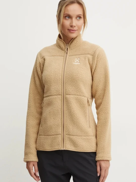 Zdjęcie produktu Haglöfs bluza sportowa Mossa Pile beżowy