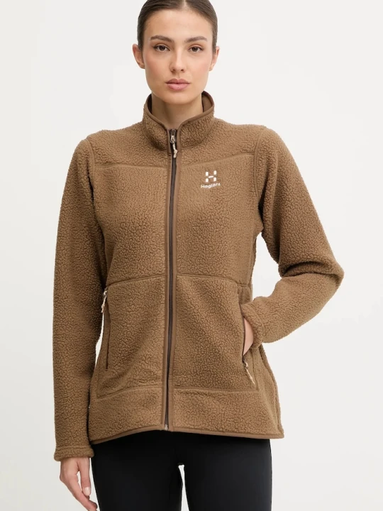 Zdjęcie produktu Haglöfs bluza sportowa Mossa Pile brązowy