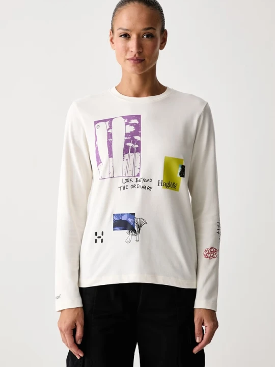 Zdjęcie produktu Haglöfs longsleeve damski bawełniany beżowy