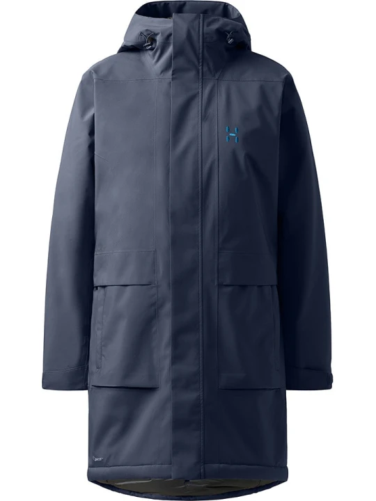 Zdjęcie produktu Haglöfs Parka funkcyjna "Salix Proof Mimic II" w kolorze granatowym rozmiar: XL