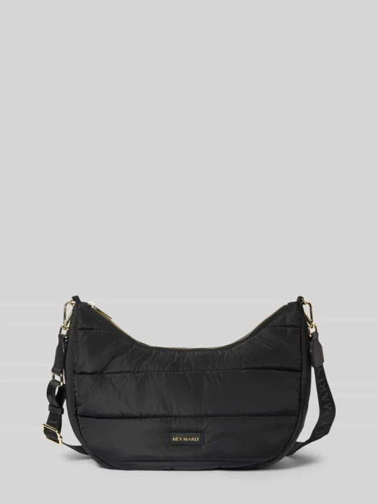 Zdjęcie produktu Halfmoon Bag z detal z logo model 'Lifetime Buddy M' Hey Marly Czarny