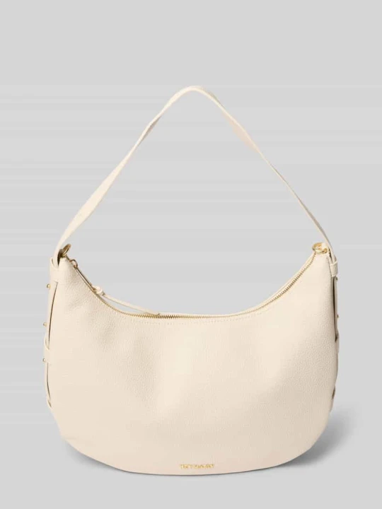 Zdjęcie produktu Halfmoon Bag z detal z logo model 'Lifetime Sister' Hey Marly Écru