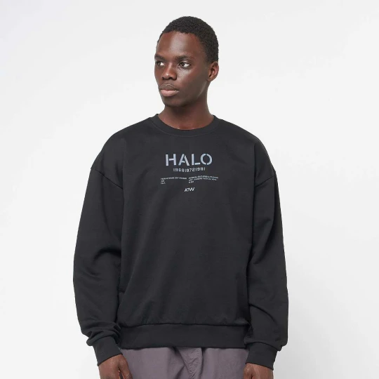 Zdjęcie produktu Graphic Boxy Crew Halo czarny