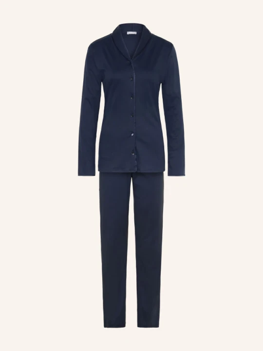 Zdjęcie produktu Hanro Piżama Cotton Silk blau GRANATOWY