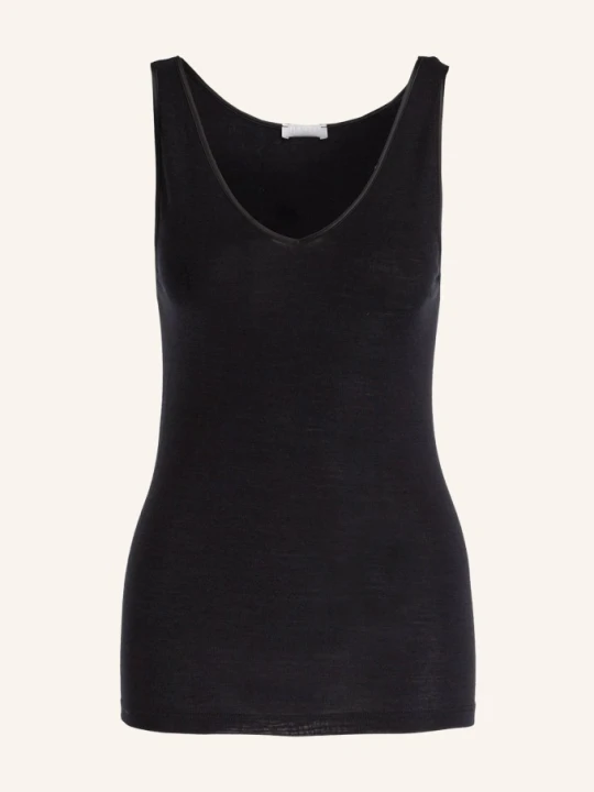 Zdjęcie produktu Hanro Top Woolen Silk Z Wełny Merino Z Dodatkiem Jedwabiu schwarz CZARNY