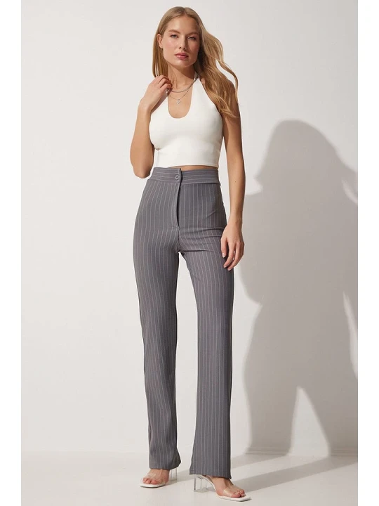 Zdjęcie produktu Happiness Istanbul Spodnie w kolorze szarym rozmiar: 36