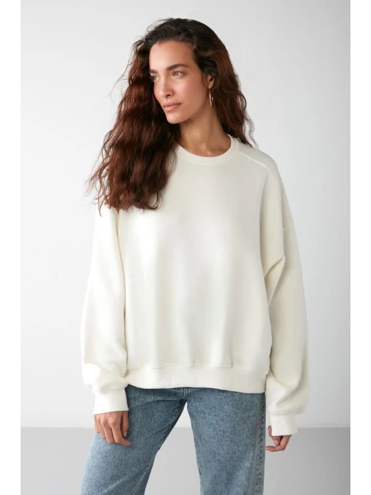 Zdjęcie produktu Happiness Istanbul Bluza w kolorze kremowym rozmiar: M