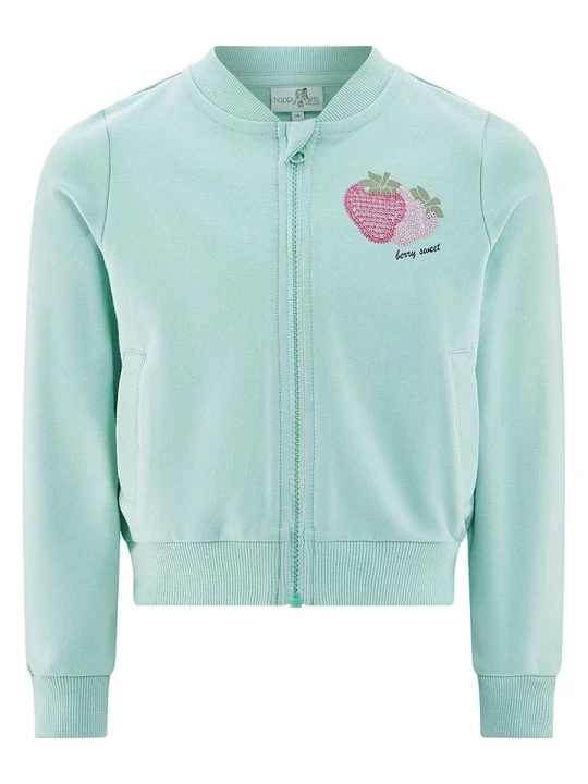 Zdjęcie produktu happy girls by Eisend Bluza w kolorze turkusowym rozmiar: 140