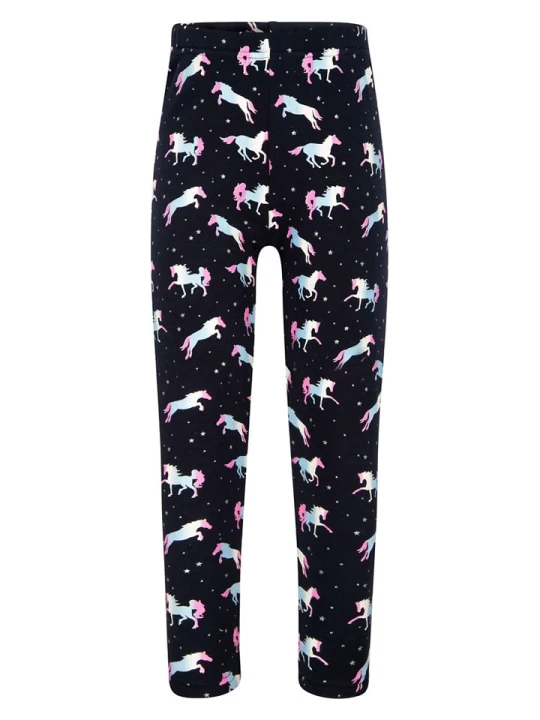 Zdjęcie produktu happy girls by Eisend Legginsy termiczne w kolorze granatowym rozmiar: 146