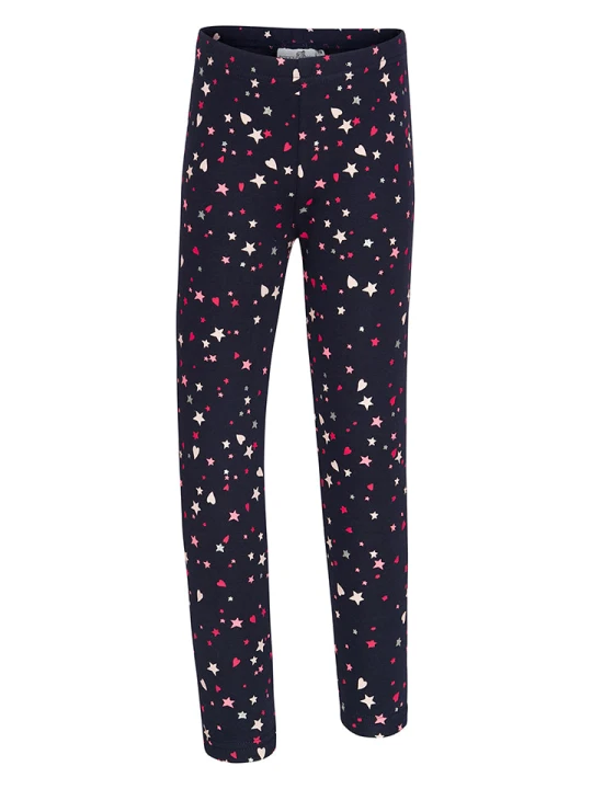 Zdjęcie produktu happy girls by Eisend Legginsy termiczne w kolorze granatowym rozmiar: 116