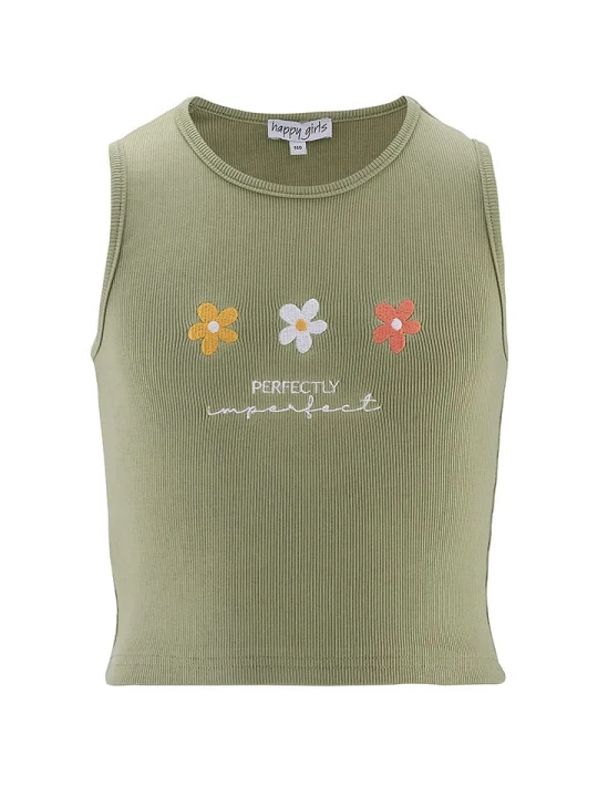 Zdjęcie produktu happy girls by Eisend Top w kolorze khaki rozmiar: 146