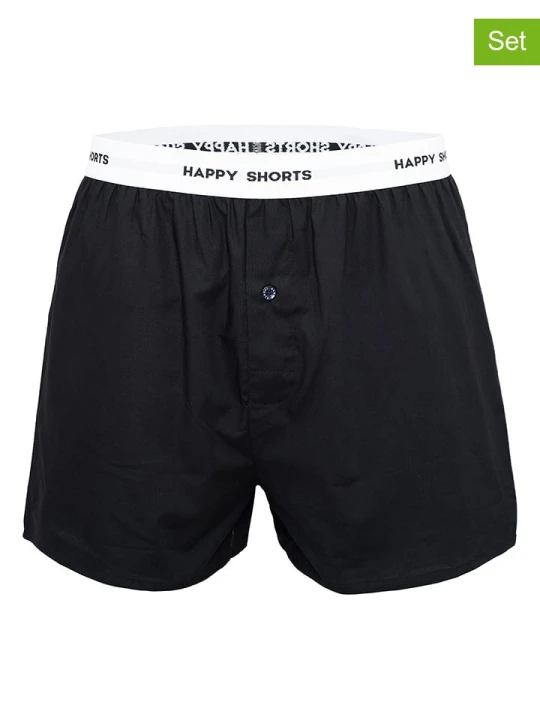 Zdjęcie produktu Happy Shorts Bokserki (3 pary) w kolorze czarnym rozmiar: S
