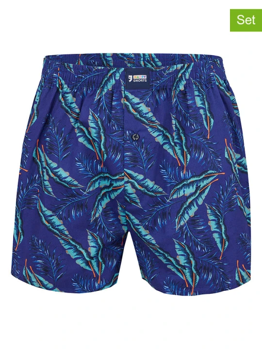 Zdjęcie produktu Happy Shorts Bokserki tkane (2 pary) w kolorze granatowym rozmiar: XL